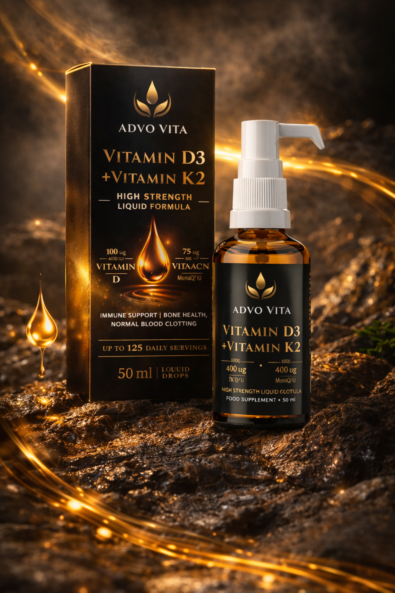 Advo Vita product in botanical setting